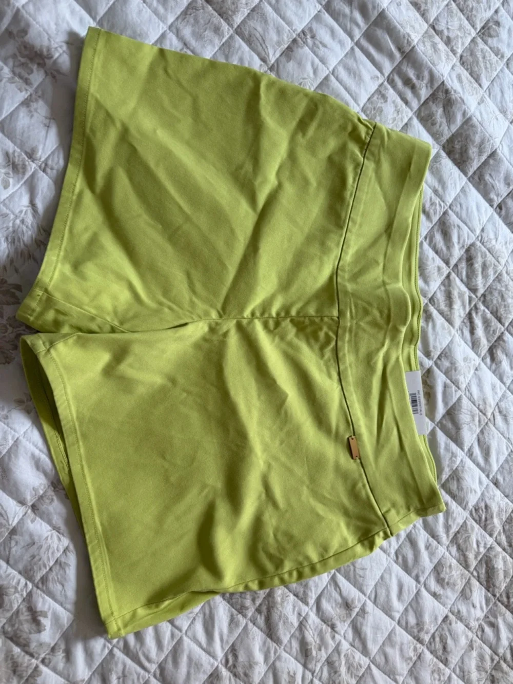 INC International Concepts Neon Lime Pull-On Shorts - Picture 3 of 7